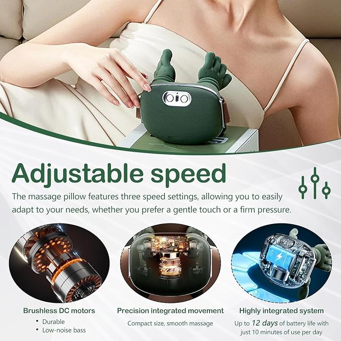 Neck Massager with Heat for Pain Relief deep Tissue, Bionic Heated Massager with Fingers, 4D Kneading Massage, 2026 Upgraded Simulates a Real Palm Massage for Comfort, Relax Muscle Tension - Image 7