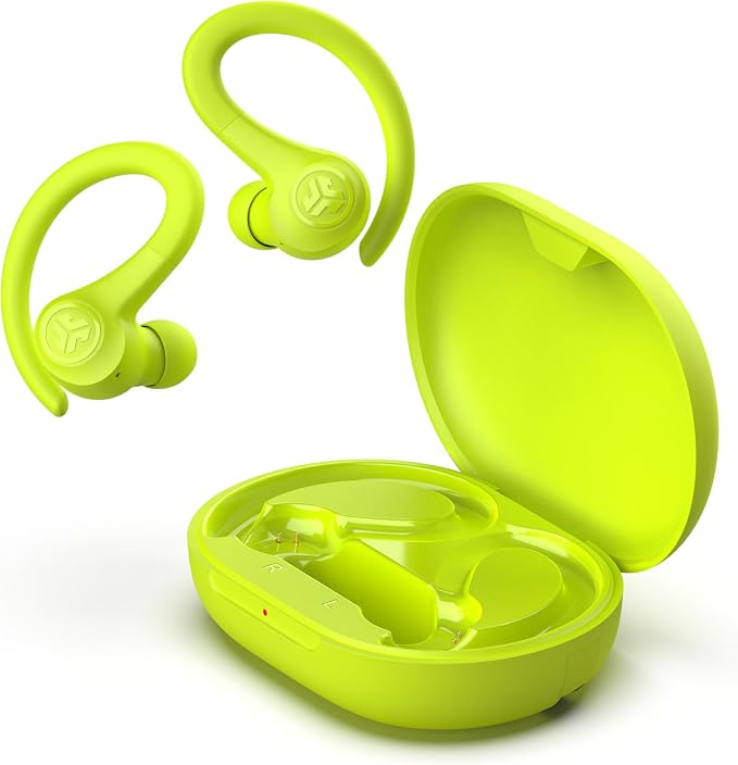 JLab, Go Sport+, True Wireless Workout Earbuds, Bluetooth Sport Earbuds, Clear Calling, Yellow | True Wireless Headphones Bluetooth, Hook Over Ear Earbuds for Sports & Gym, 35+ Hours, IP55 Sweatproof, Be Aware - Image 6