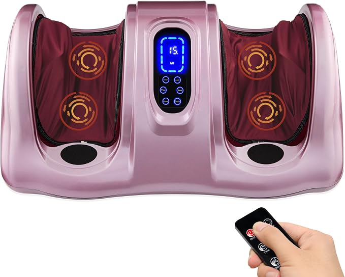 Best Choice Products Shiatsu Foot Massager for Pain Relief, Plantar Fasciitis, Neuropathy, Blood Circulation, Remote Control w/Compact Design - Rose by Unknown