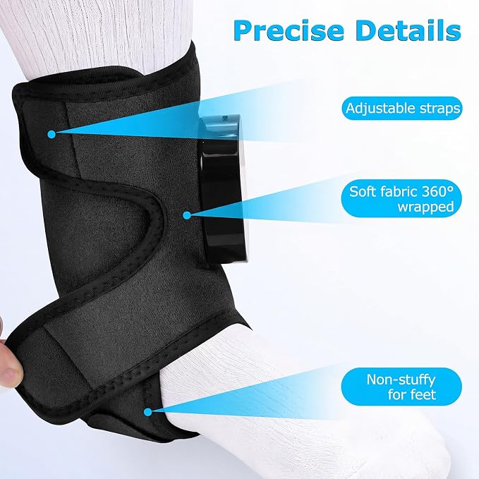 Foot Massager for Neuropathy, Ankle Heating Pad Brace Wrap with Massage - Image 6