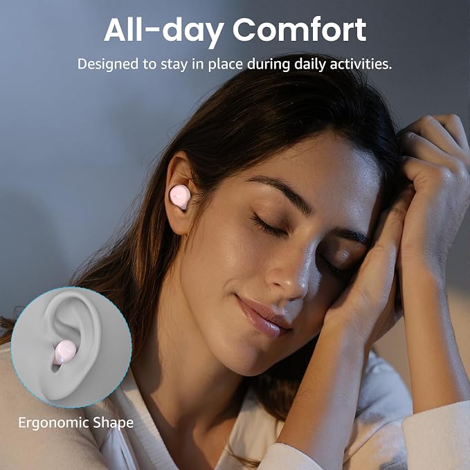 TOZO A1 Wireless Earbuds Bluetooth 5.3 Light Weight in Ear Headphones | IPX5 Waterproof,2 Mics for AI Calls,Immersive Premium Sound Bass Headset with Charging Case,32 EQ via App Rose Gold - Image 7
