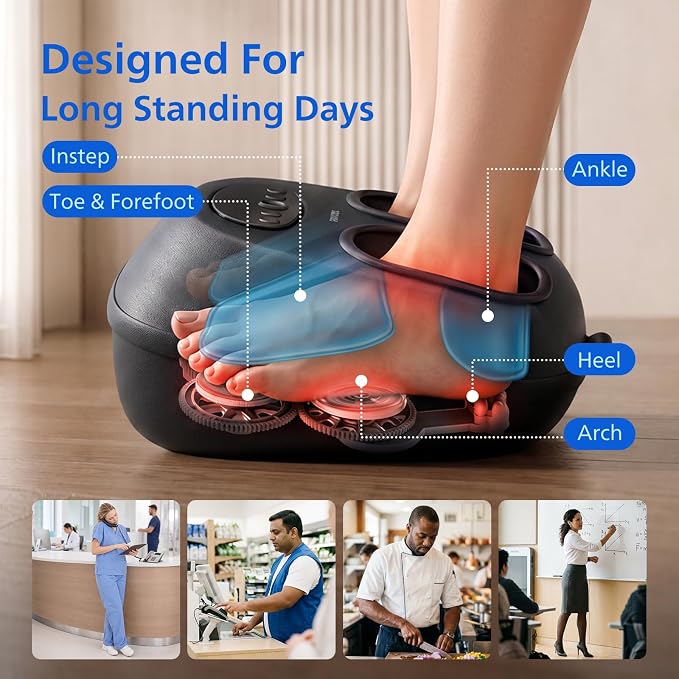 PHILIPS Foot Massager with Heat, Shiatsu Kneading & Air Compression - Image 4