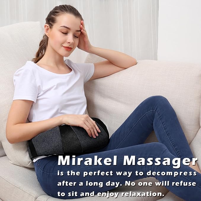 Mirakel Heat Neck Massager for Pain Relief Deep Tissue - Gift for Women Men - Image 3