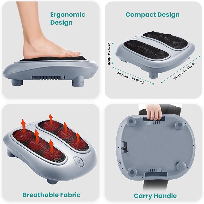 Nekteck Shiatsu Foot Massager with Heat for Plantar Fasciitis - Image 8