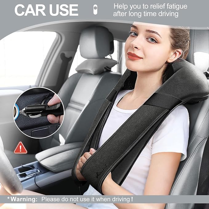 Mirakel Shiatsu Neck & Back Massager with Heat for Pain Relief Deep Tissue - Image 6