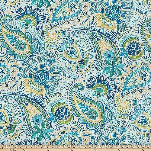 Pillow Perfect Paisley Indoor/Outdoor Accent Throw Pillow, Plush Fill, Weather, and Fade Resistant, Lumbar - 11.5" x 18.5" , Blue/Yellow Gilford, 2 Count - Image 5