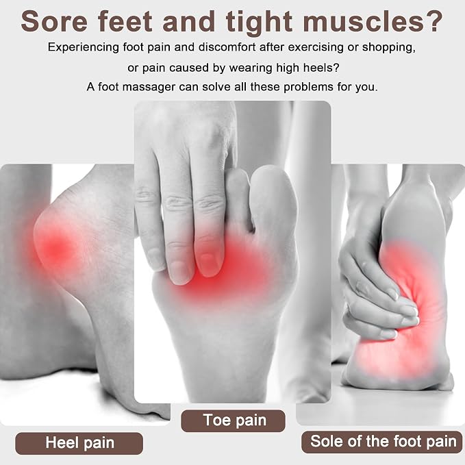 Heated Cordless Foot Massager for Plantar Pain Relief & Swelling for Ankle, Feet and Blood Circulation, Perfect Gifts for Men Women, Dad Mom (Birthday, Holiday) - Image 2
