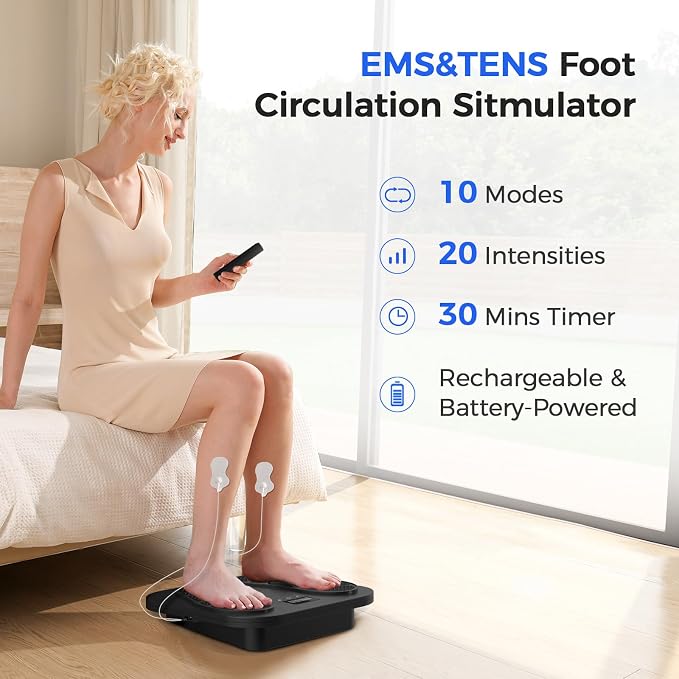EaseZen EMS Foot Massager for Neuropathy, Plantar Fasciitis and Pain Relief - Image 2