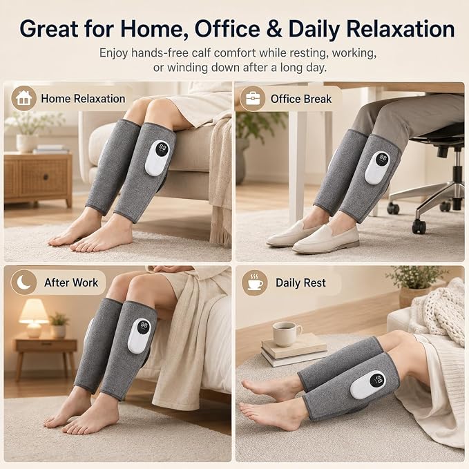 brenzo Leg Massager, Calf Massage Wraps for Everyday Comfort, Pair - Image 7