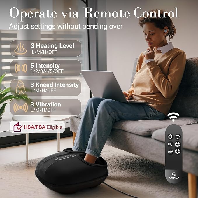CuPiLo Foot Massager with Heat for Plantar Fasciitis, FSA Eligible HSA - Image 2