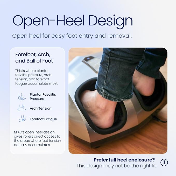 MIKO Shiatsu Foot Massager with Heat for Neuropathy & Plantar Fasciitis - Image 3