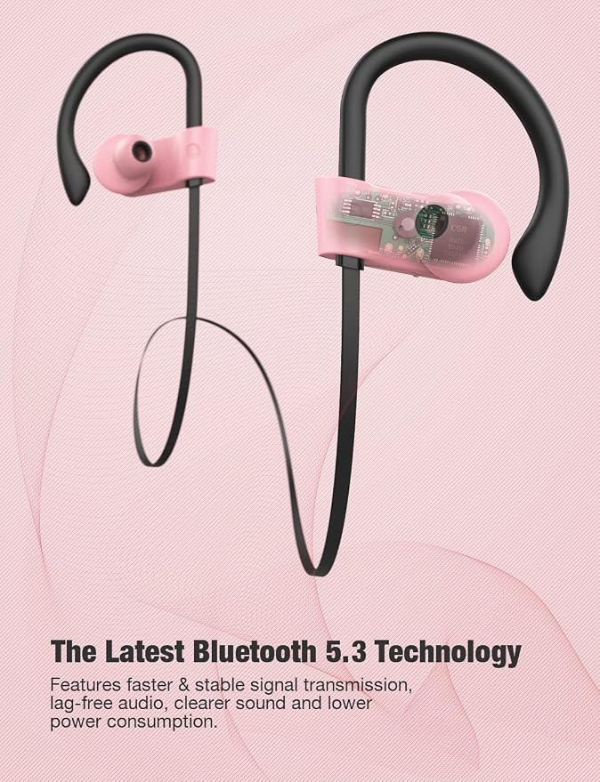 Otium Bluetooth Headphones Wireless Earbuds Headsets Wireless Earbuds Bluetooth Earphones IPX7 Waterproof 15 Hours Playtime Running Sports Workout - Image 5