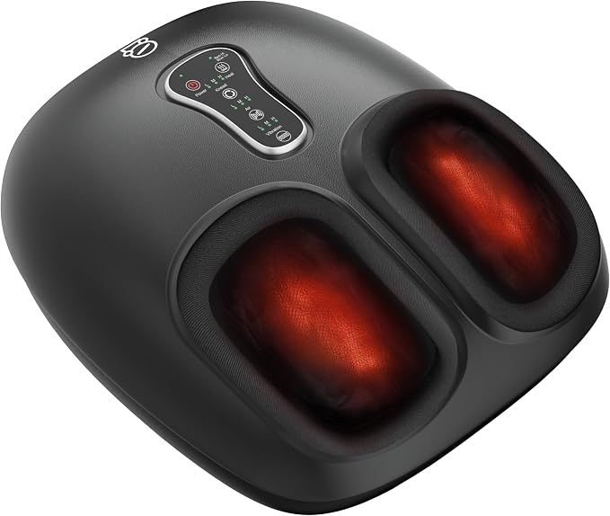 COMFIER Shiatsu Foot Massager Machine,Feet Massager for Plantar Fasciitis,Neuropathy Pain with Heat, Vibration,Rolling Compression,Gifts for Men,Women, Fits Size up to 13IN, Multiple Modes by COMFIER
