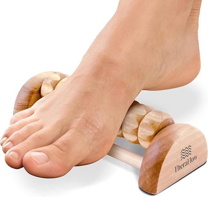 TheraFlow Compact Foot Roller for Plantar Fasciitis Relief | Relaxing Gifts for Mom and Dad - Portable, Small Tool for Deep Tissue Massage and Neuropathy | Travel Size Feet Massager for Relaxation by TheraFlow