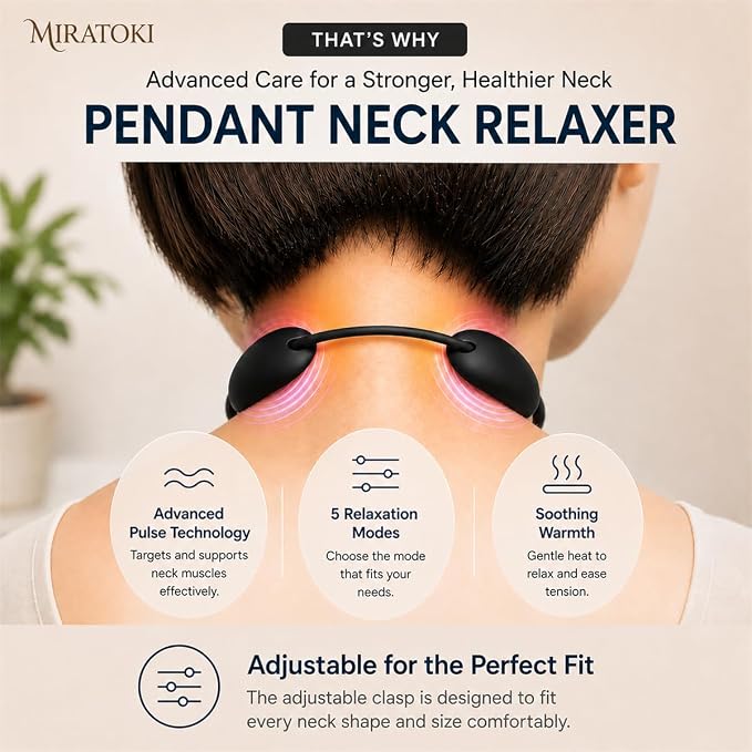 Neck Massager Relaxer for Men and Women, Pendant Neck Relaxer - Image 5