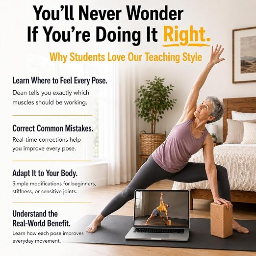 Yoga Boost – Beginners Yoga for Men & Women For Those Who Don't Normally Do Yoga | Build Strength, Improve Mobility & Soothe Sore Muscles, Even If You Can't Touch Your Toes | For Stiff Bodies & Busy Lives Of All Ages - Image 5