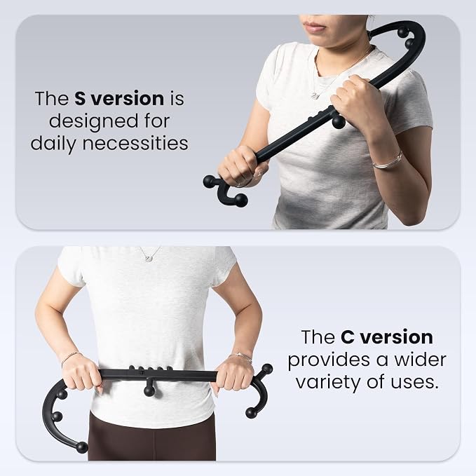 LiBa Trigger Point Massage Tool 11-Node, Collapsible S/C Curve - Image 5