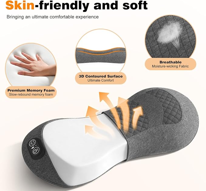 Triple Fusion Back Massager with Heat, Vibration & Traction, Back Stretcher - Image 6