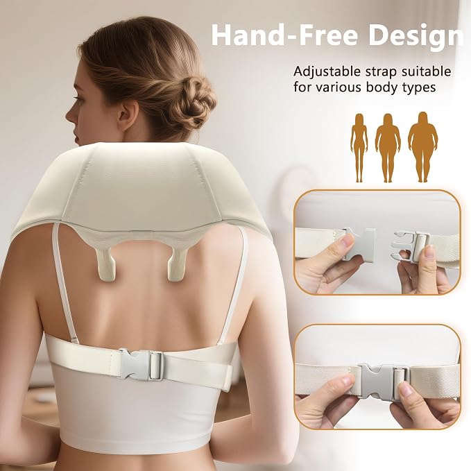 Joyset Cordless Neck and Shoulder Massager with Heat, 4D Shiatsu Kneading - Image 3