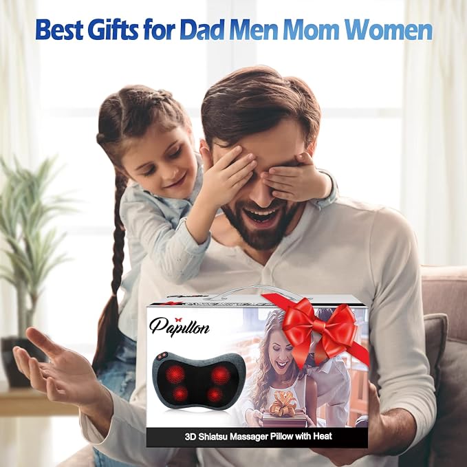 Papillon Back Massager for Pain Relief Deep Tissue with Heat, Gifts for Men - Image 8