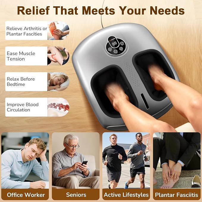 JZBRAIN Foot Massager for Plantar Fasciitis and Neuropathy, 2026 Upgraded - Image 2