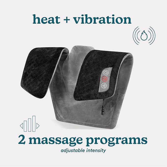 Homedics Heating Pad Vibrating Heated Neck & Shoulder Massage - Image 5