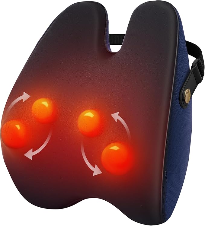 Shiatsu Neck and Back Massager with Heat, Neck and Shoulder Massagers, Deep Tissue Kneading Massage Pillow for Lower Back, Shoulder, Leg Muscle Pain Relief, Relax Christmas Gift for Woman Man Dad Mom by Boriwat
