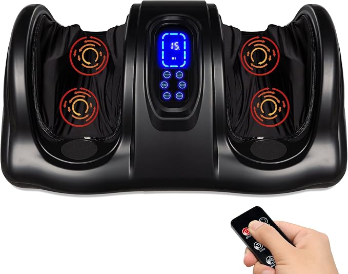 Best Choice Products Shiatsu Foot Massager for Pain Relief, Plantar Fasciitis, Neuropathy, Blood Circulation, Remote Control w/Compact Design - Black by Unknown