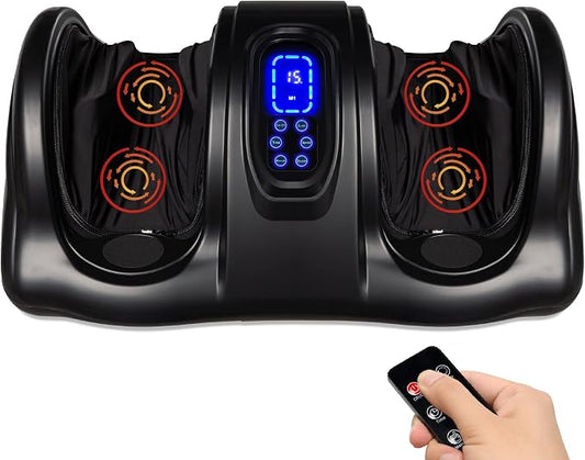 Best Choice Products Shiatsu Foot Massager for Pain Relief, Plantar Fasciitis, Neuropathy, Blood Circulation, Remote Control w/Compact Design - Black by Unknown