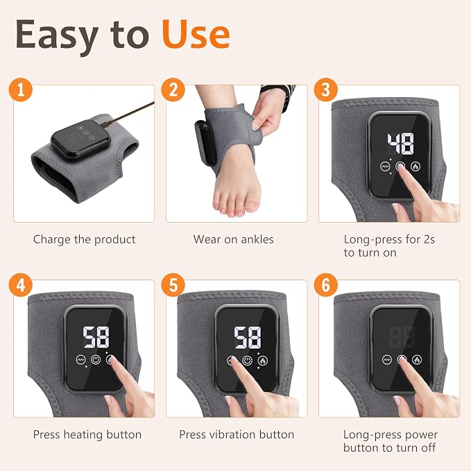 Foot Renew Massager 2026, Portable Foot Massage with Vibration & Heat, 2Pcs - Image 6