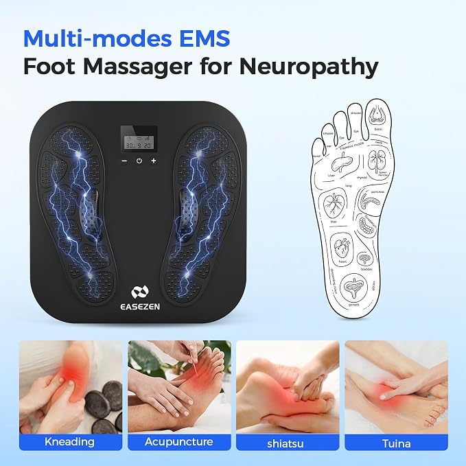 EaseZen EMS Foot Massager for Neuropathy, Plantar Fasciitis and Pain Relief - Image 4