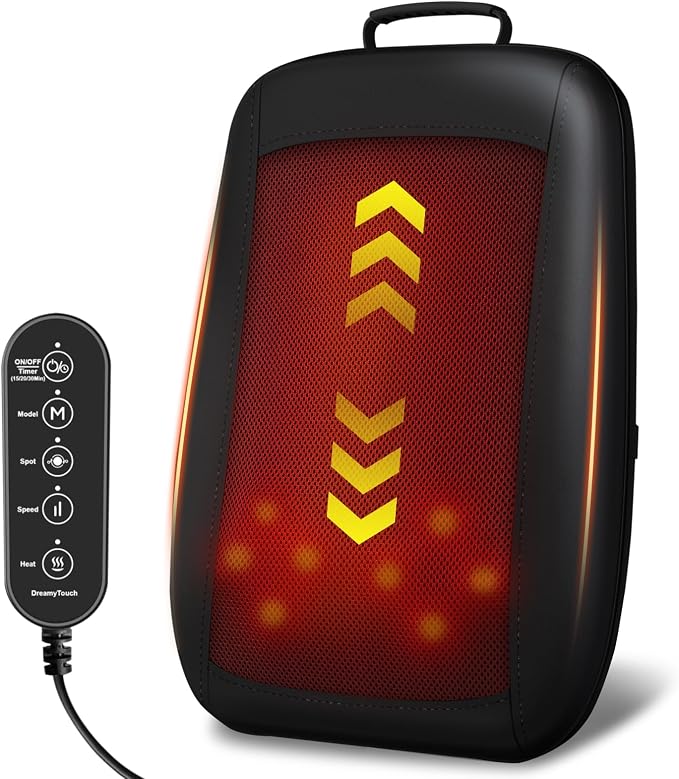 4D Electric Shiatsu Back Massager with Heat by Unknown