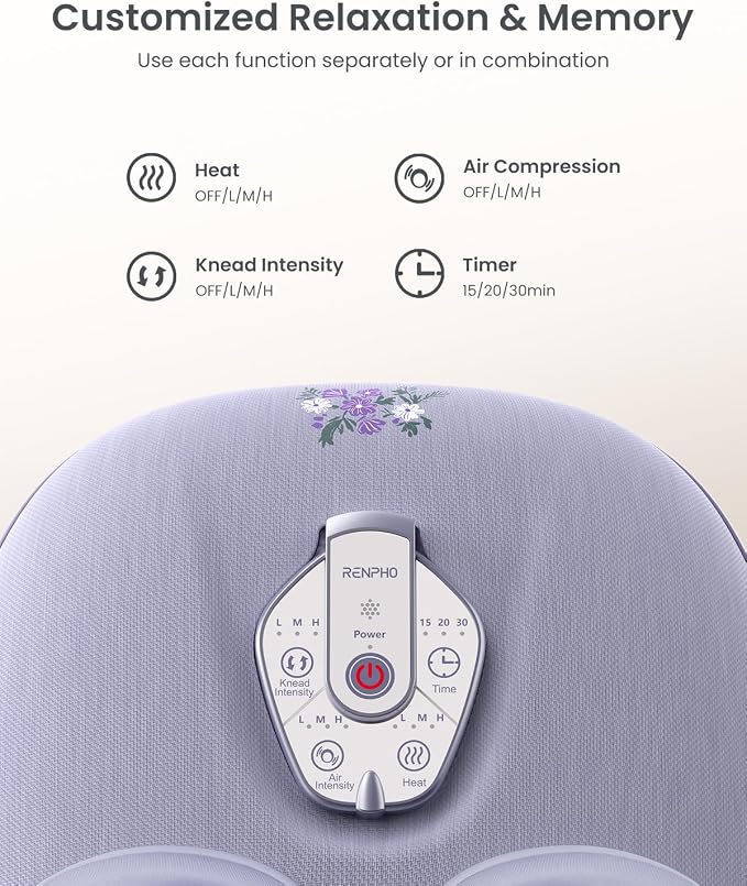 RENPHO Shiatsu Foot Massager with Heat & Kneading for Plantar Fasciitis - Image 7