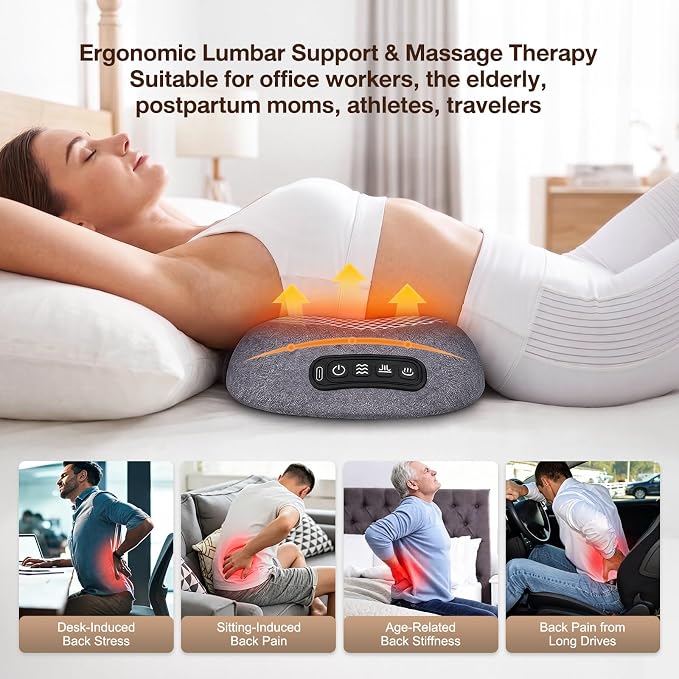 3-in-1 Triple Fusion Back Massager with Heat, Vibration & Stretching - Image 6