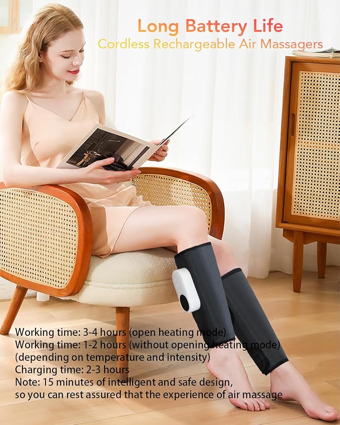LINGTENG Leg Massager for Circulation and Pain Relief, Calf Air Compression - Image 5