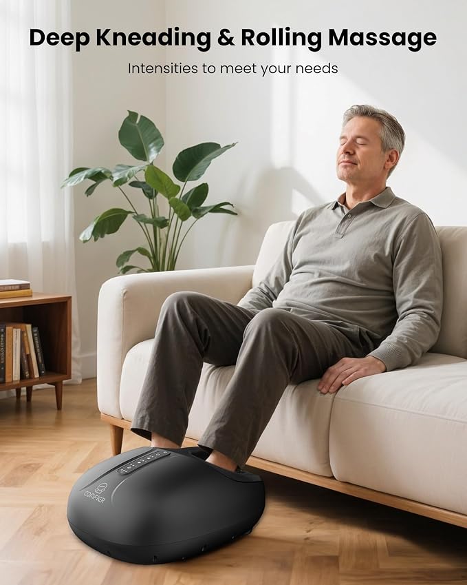 COMFIER Large Shiatsu Foot Massager with Heat, Size 15, FSA Eligible HSA - Image 5