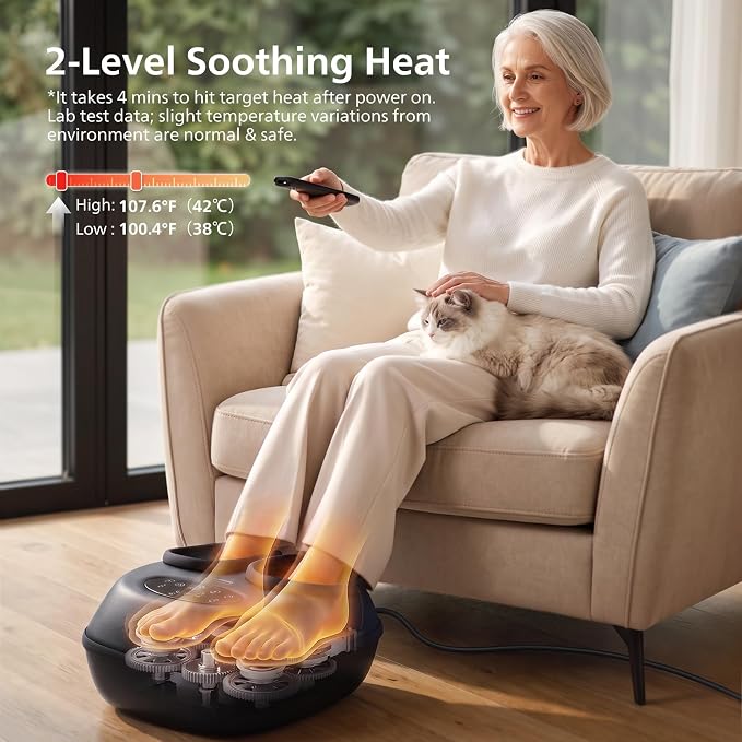 PHILIPS Foot Massager with Heat, Shiatsu Kneading & Air Compression - Image 5