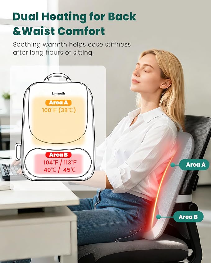 Cordless Shiatsu Back Massager for Pain Relief Deep Tissue with Heat - Image 5