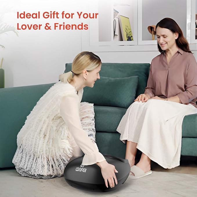 COMFIER Shiatsu Foot Massager with Heat, Compression Kneading Rolling,Vibration, Remote Control,Pause Function,Feet Massage for Neuropathy,Plantar Fasciitis,Home,Office,Gifts for Dad, Mom, Presents - Image 7