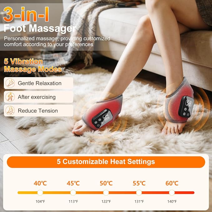 Foot Advanced Renewed Triple Method Massager(2Pcs-Gray) - Image 4