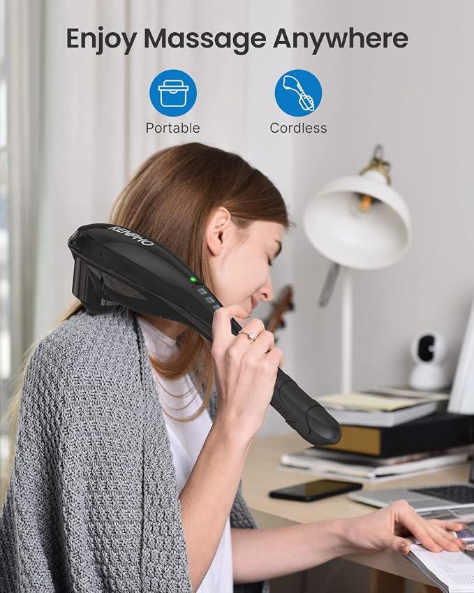 RENPHO Cordless Handheld Massager, 5 Adjustable Speeds and Massage Modes - Image 6