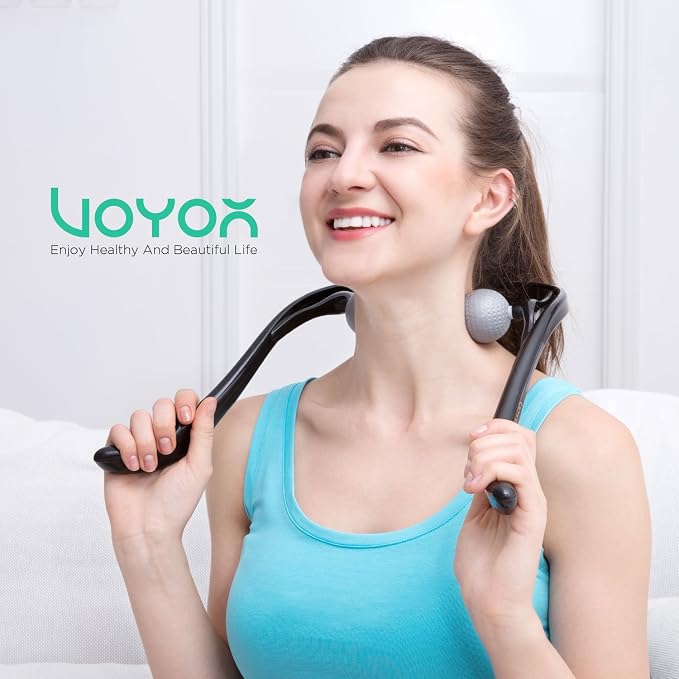 VOYOR Neck Massager Shiatsu Deep Tissue Dual Trigger Point for Pain Relief - Image 7