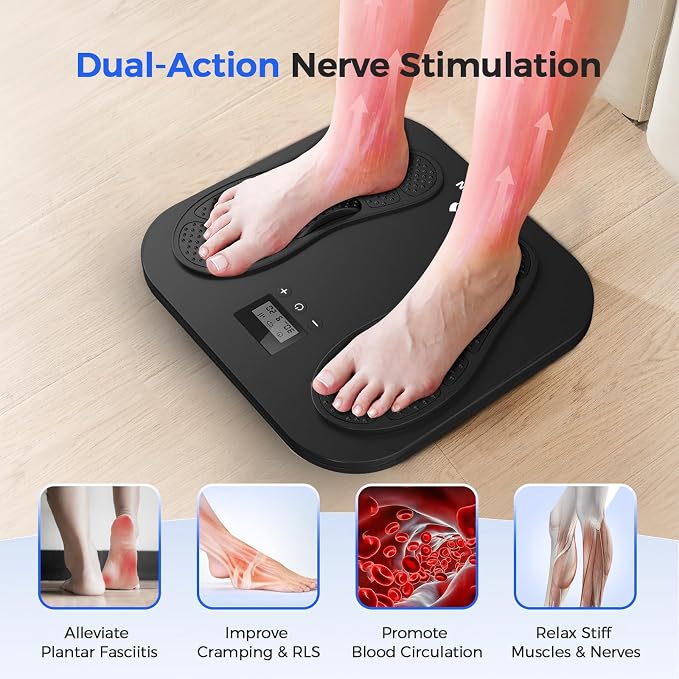 EaseZen EMS Foot Massager for Neuropathy, Plantar Fasciitis and Pain Relief - Image 3