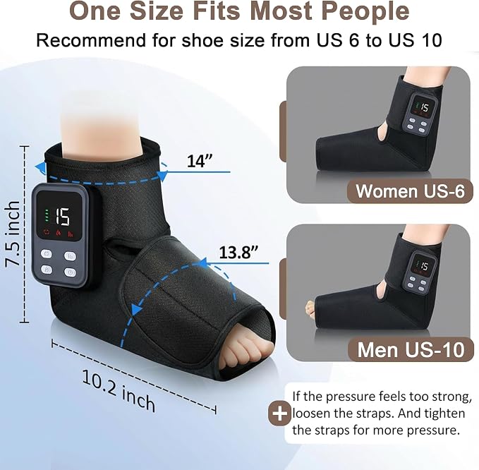 Heated Cordless Foot Massager for Plantar Pain Relief & Swelling for Ankle, Feet and Blood Circulation, Perfect Gifts for Men Women, Dad Mom (Birthday, Holiday) - Image 8
