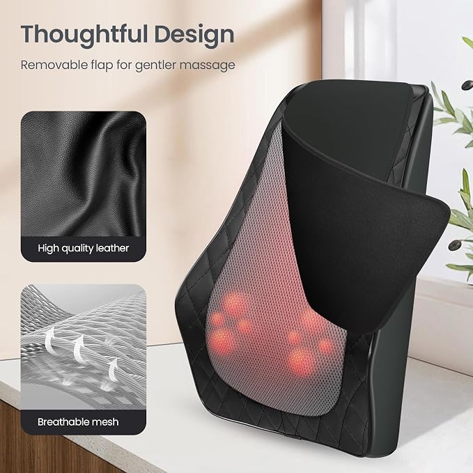CuPiLo Back and Neck Massager with Heat &Vibration, FSA Eligible HSA Store - Image 6