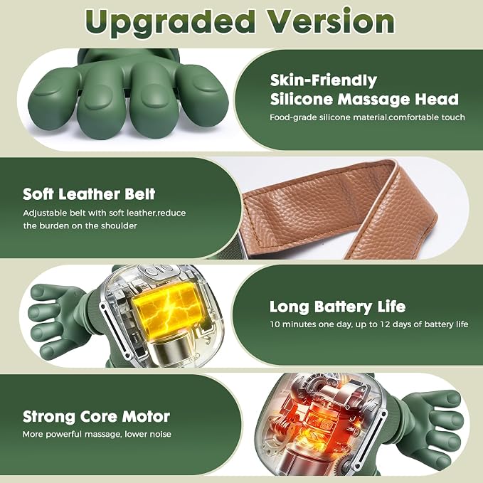Heated Neck Massager Electric Shoulder and Back Tissue Massager - Image 5