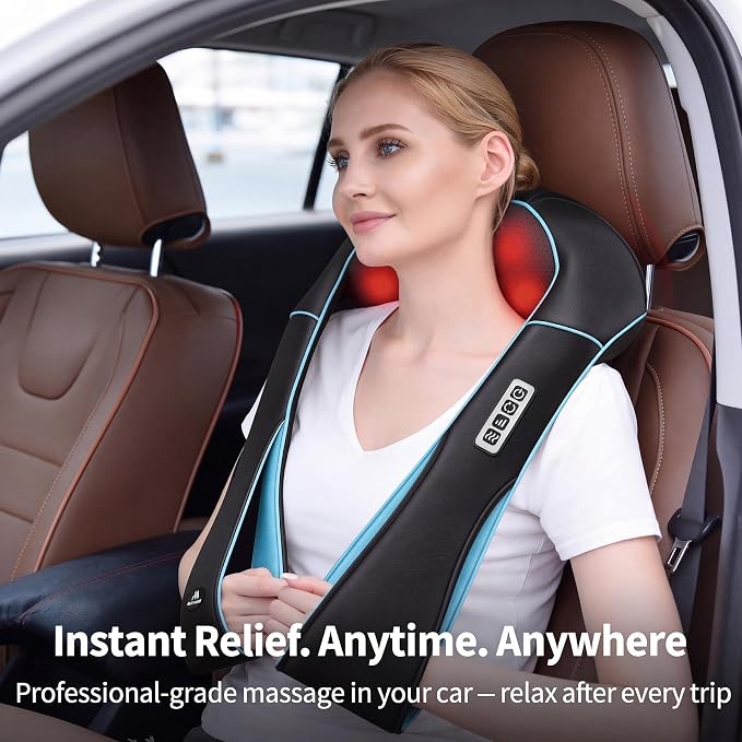 MagicMakers Shiatsu Neck Massager with Heat for Pain Relief Deep Tissue - Image 5