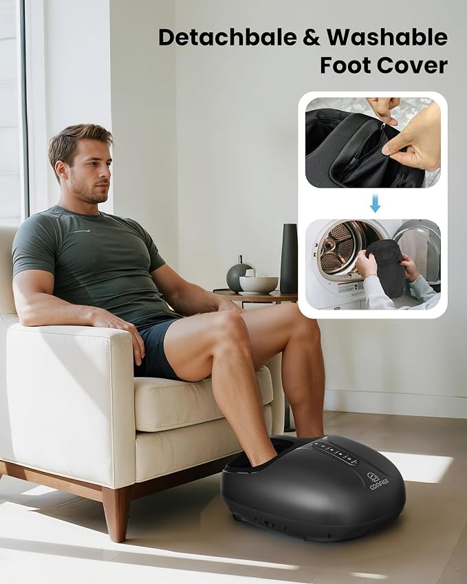 COMFIER Large Shiatsu Foot Massager with Heat, Size 15, FSA Eligible HSA - Image 7