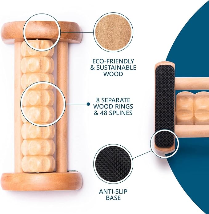 TheraFlow Compact Foot Roller for Plantar Fasciitis Relief | Relaxing Gifts for Mom and Dad - Portable, Small Tool for Deep Tissue Massage and Neuropathy | Travel Size Feet Massager for Relaxation - Image 7