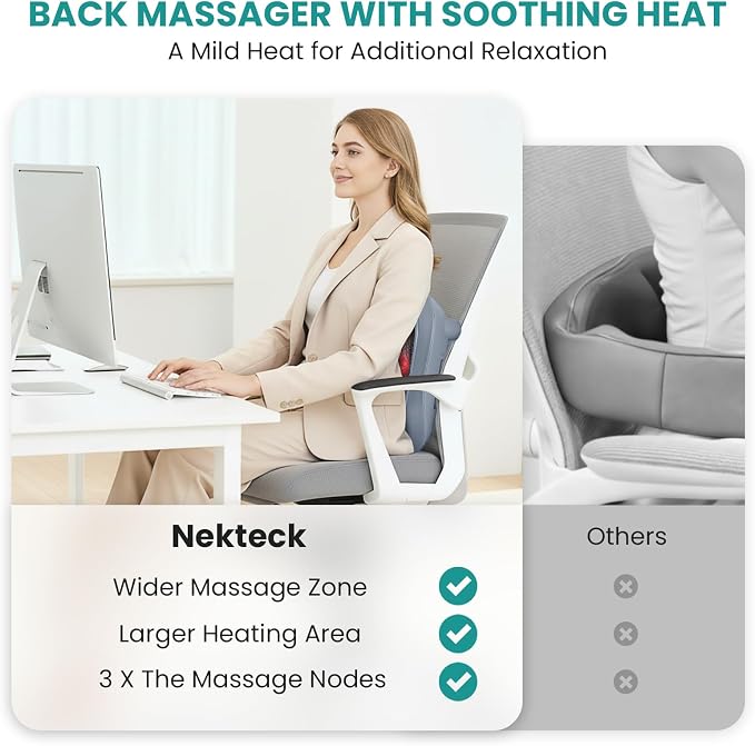 Nekteck Shiatsu Foot Massager with Heat for Plantar Fasciitis - Image 6